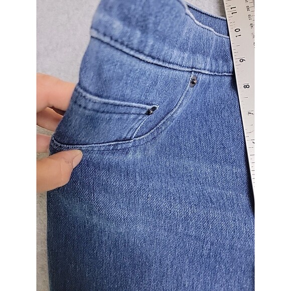 Spanx Jeans Womens Large 30x29 Skinny Mid Rise Light Blue Stretch Modern City - Picture 9 of 15
